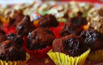 Pflaumentrüffel mit Brandy