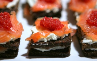 Pumpernickel-Lachs-Snack