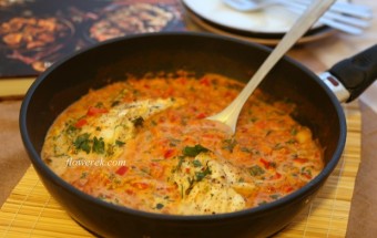 Indischer Dorsch im Tomaten- Kokos- Sauce