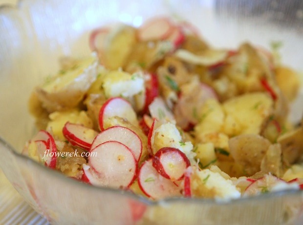 Kartoffelsalat mit Radieschen