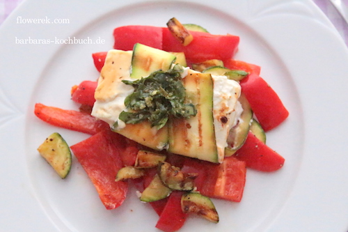 Feta und Gemüse vom Grill