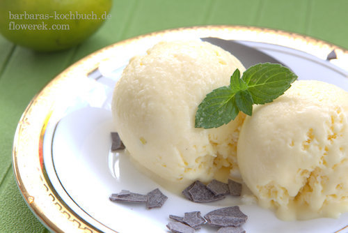 Limetten-Ingwer Eis