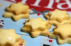 Tannenbaum-Plätzchen mit Lemon Curd