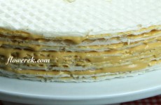 Waffeln mit Masa krówkowa gefüllt