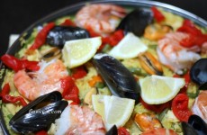 Paella mit Meeresfrüchten
