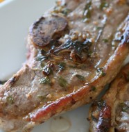 Lammfleisch vom Grill