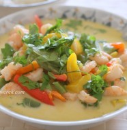 Kokos-Curry mit Garnelen